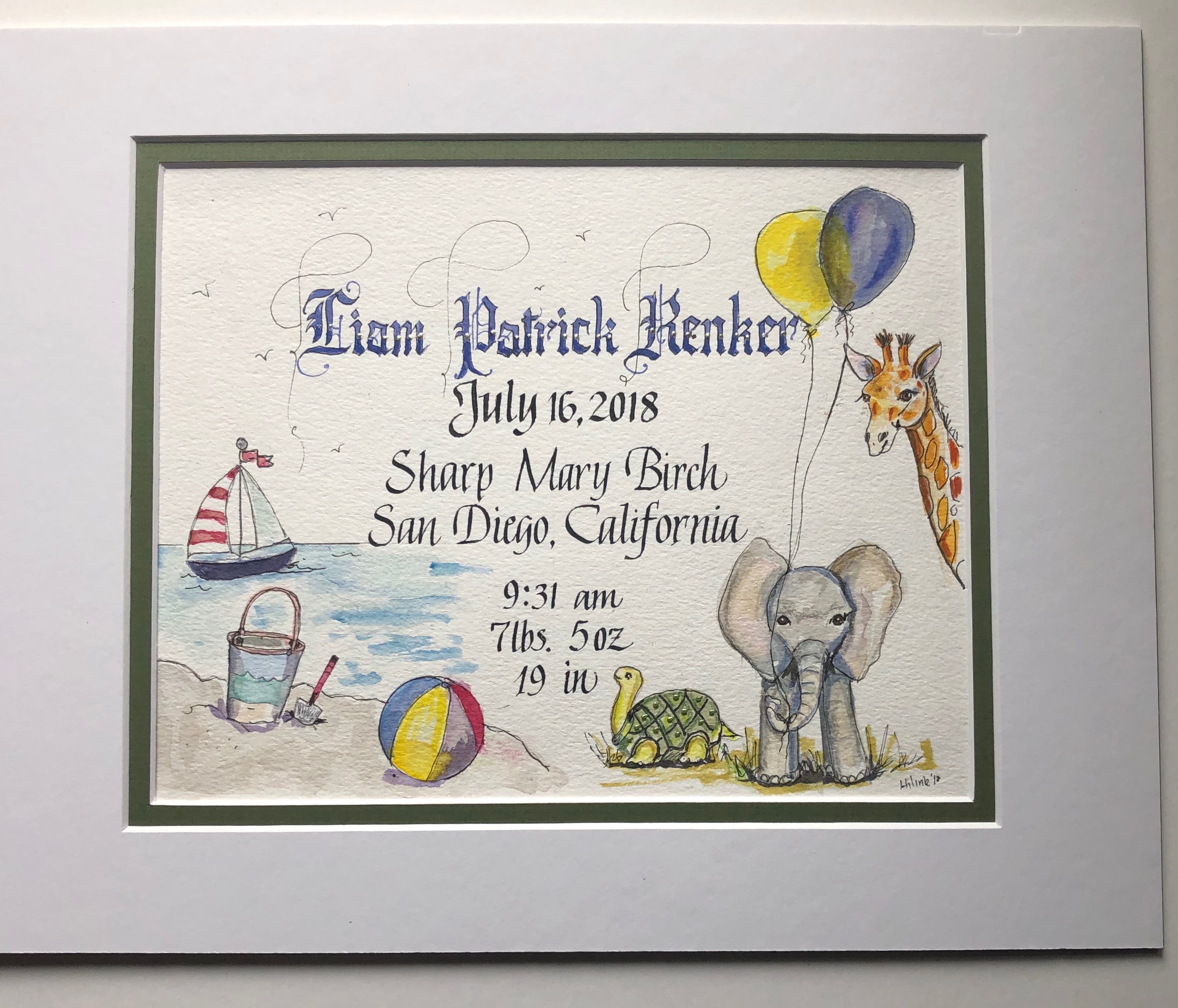 Custom Birth Announcement